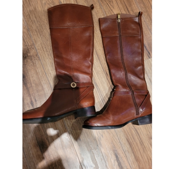 Tory burch Brita leather riding boots 7 - Picture 4 of 6